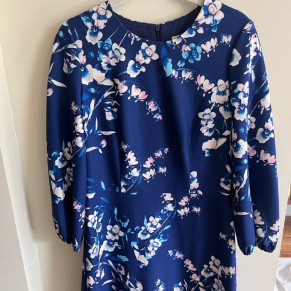 Blue floral dress